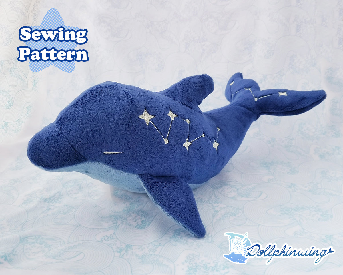 Dolphin Plush Pattern Dollphinwing