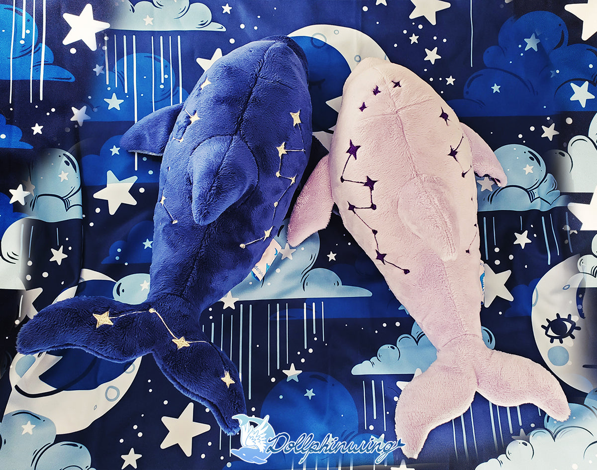 Constellation Dolphin Embroidery - Dollphinwing