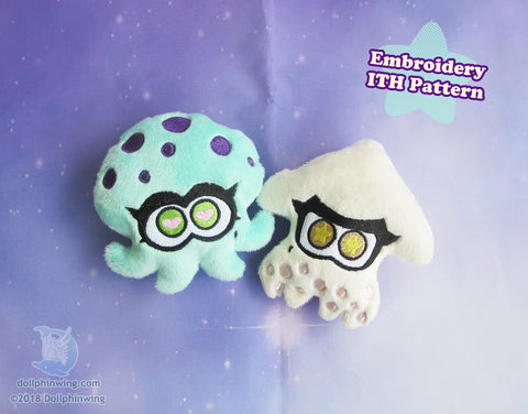 Squid and Octopus Friends ITH Embroidery Pattern${tags}