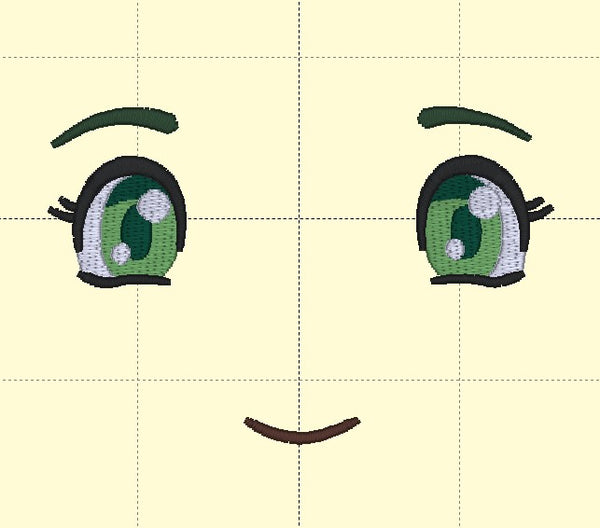 Anime Face Embroidery Pack