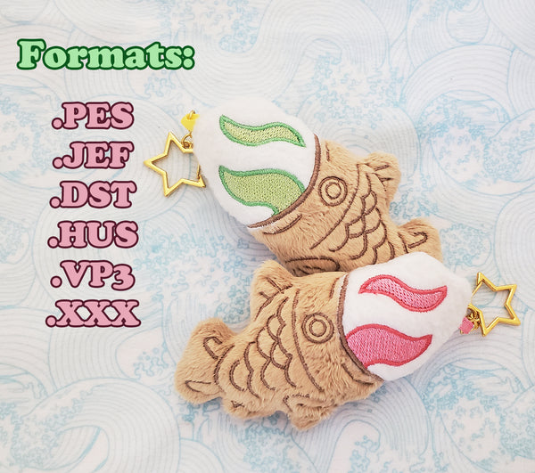 Ice Cream Taiyaki Embroidery File