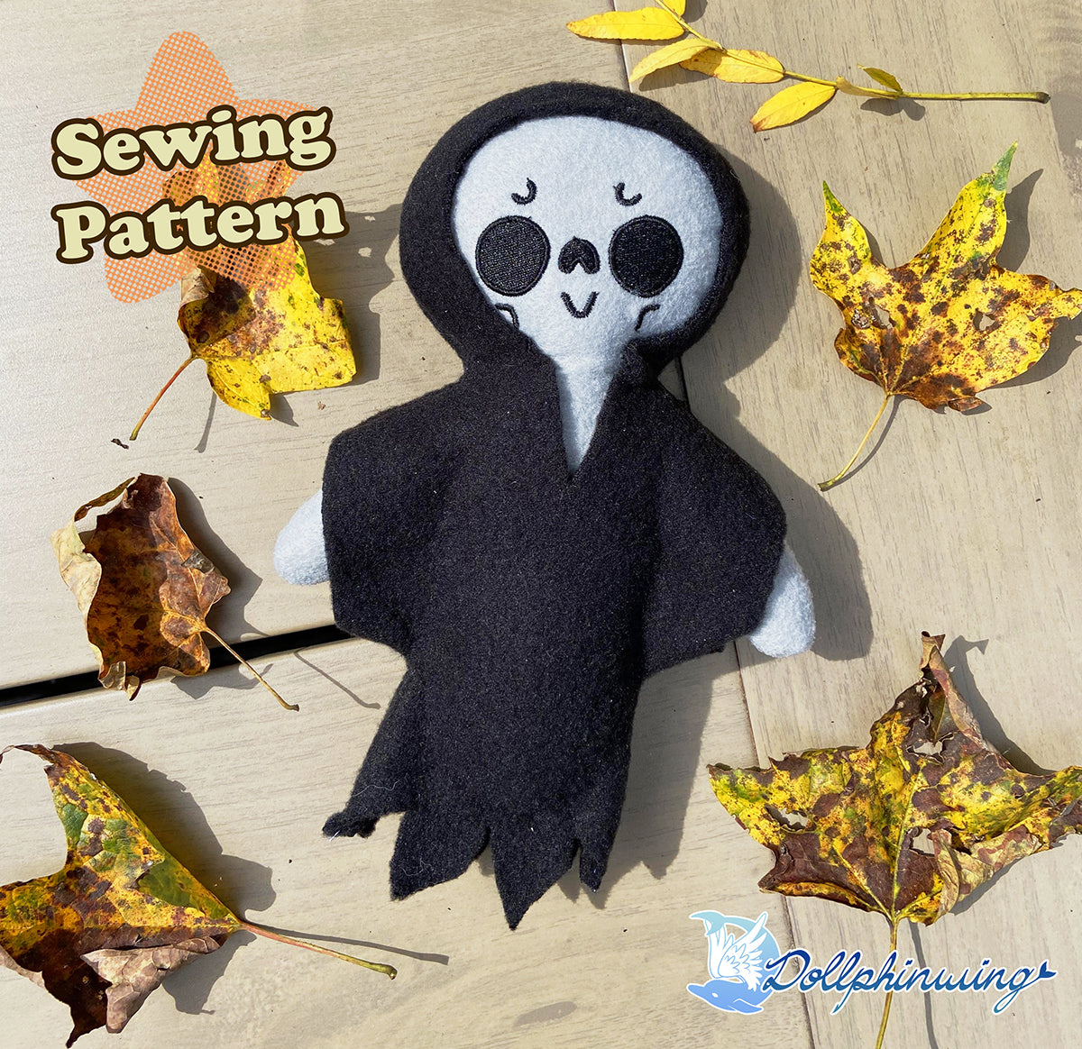 Lil Reaper Plushie Sewing Pattern