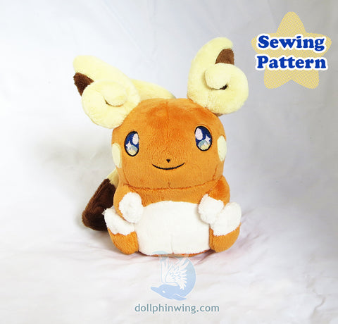 Forest Sprite Plush ITH Embroidery Pattern - Dollphinwing