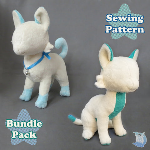 Cat Plush Sewing Pattern Bundle Pack