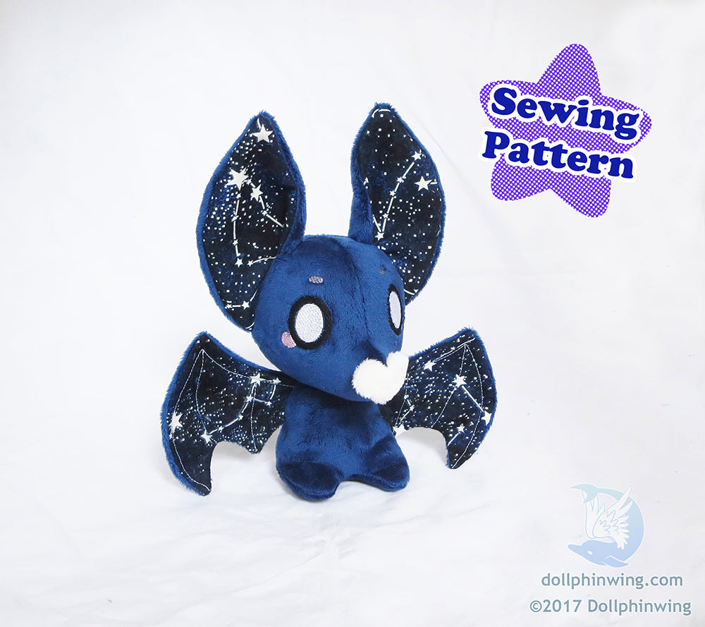 Bat Plushie Sewing Pattern