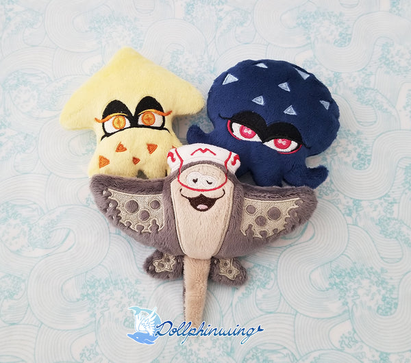 Squid Friends Three ITH Embroidery Pattern