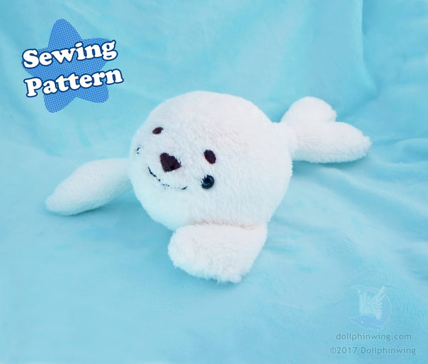 Arctic Seal Plushie Sewing Pattern PDF${tags}