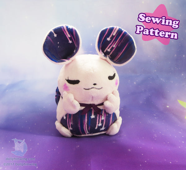Chubby Mouse Plush Sewing Pattern PDF${tags}