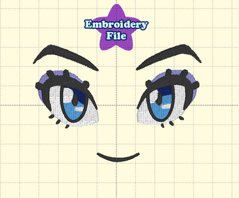 Anime Face Embroidery File