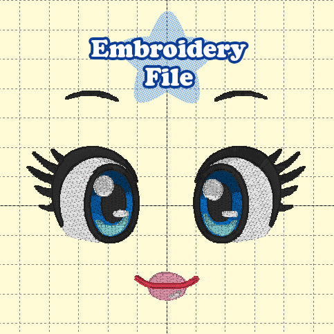 Princess Face Embroidery File