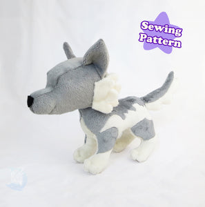 Wolf Plushie Sewing Pattern PDF${tags}